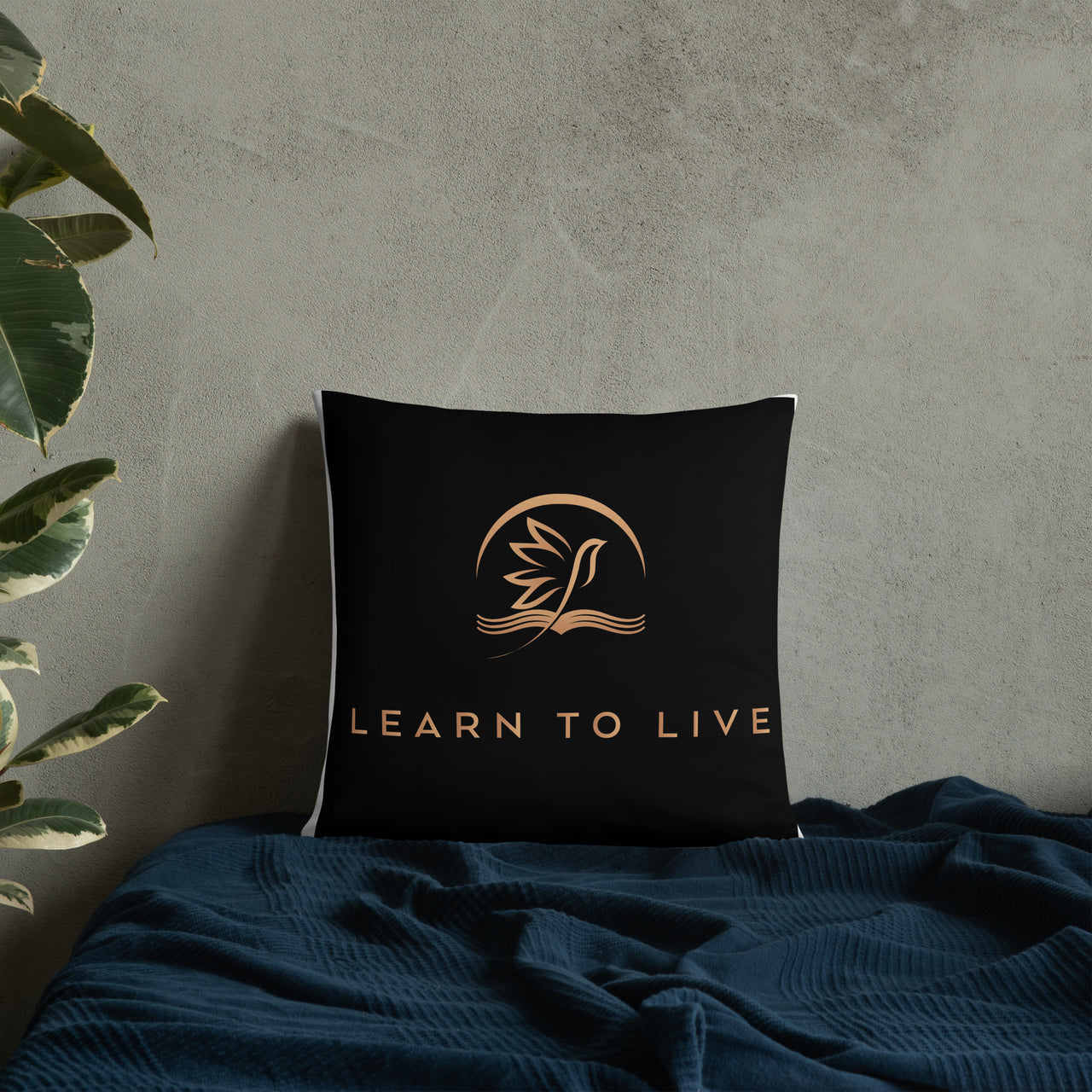 Learn to Live Pillow