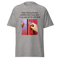 Thumbnail for I keep moving forward - unlocking doors Men's tee