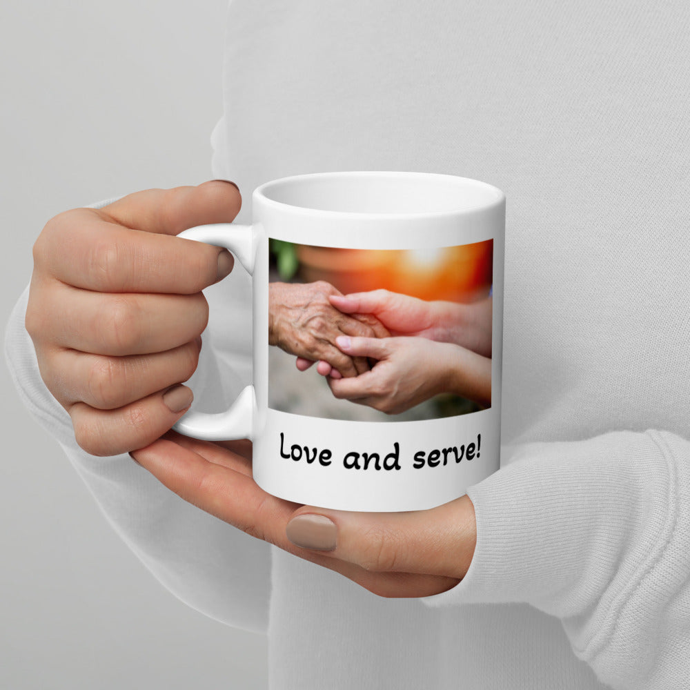 Love and serve mug