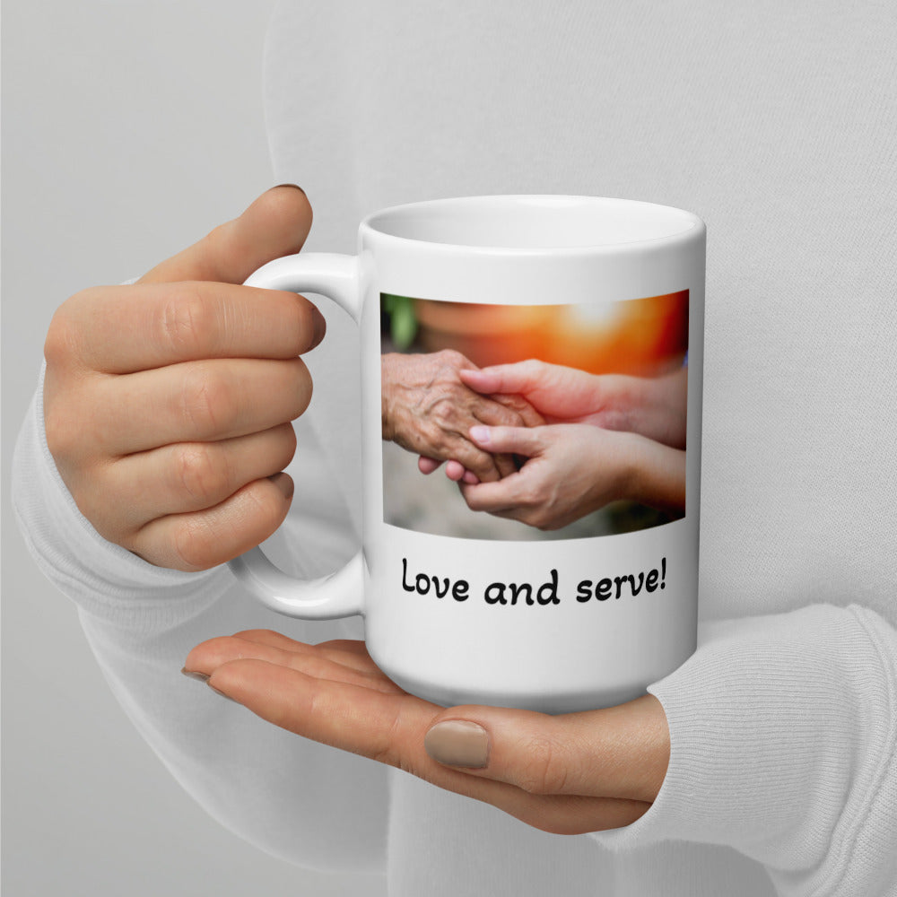 Love and serve mug